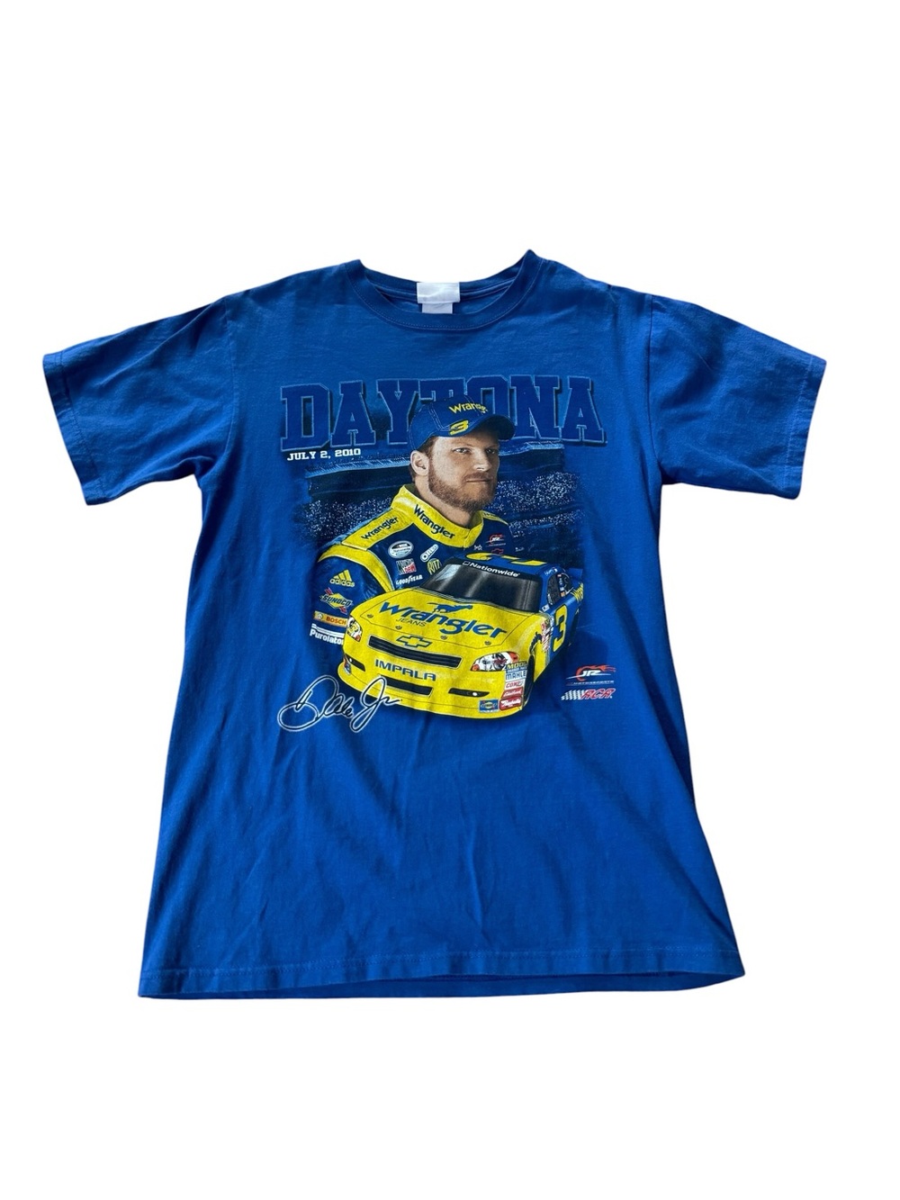 Dale Earnhardt Jr Sr NASCAR T Shirt Chase Authentics Double Sided Daytona Medium